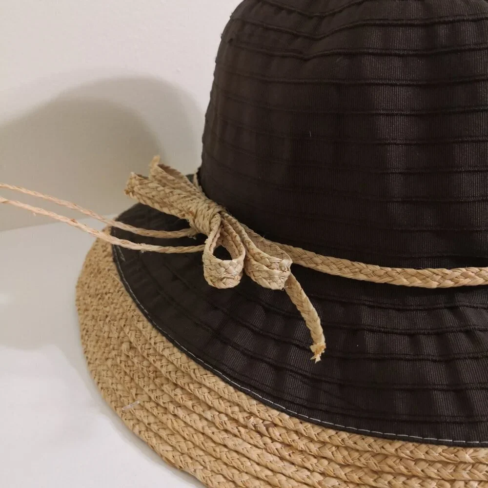 NEW Scala Raffia Summer Hat Brown 4